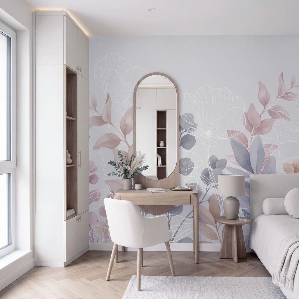 Feuilles aux nervures blanches — intérieur 2