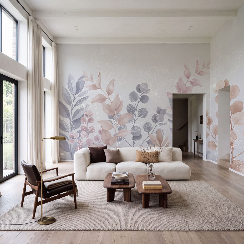 Feuilles aux nervures blanches — intérieur 3