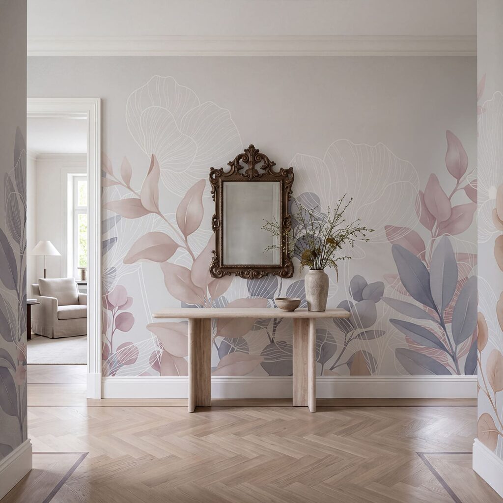 Feuilles aux nervures blanches — intérieur 4