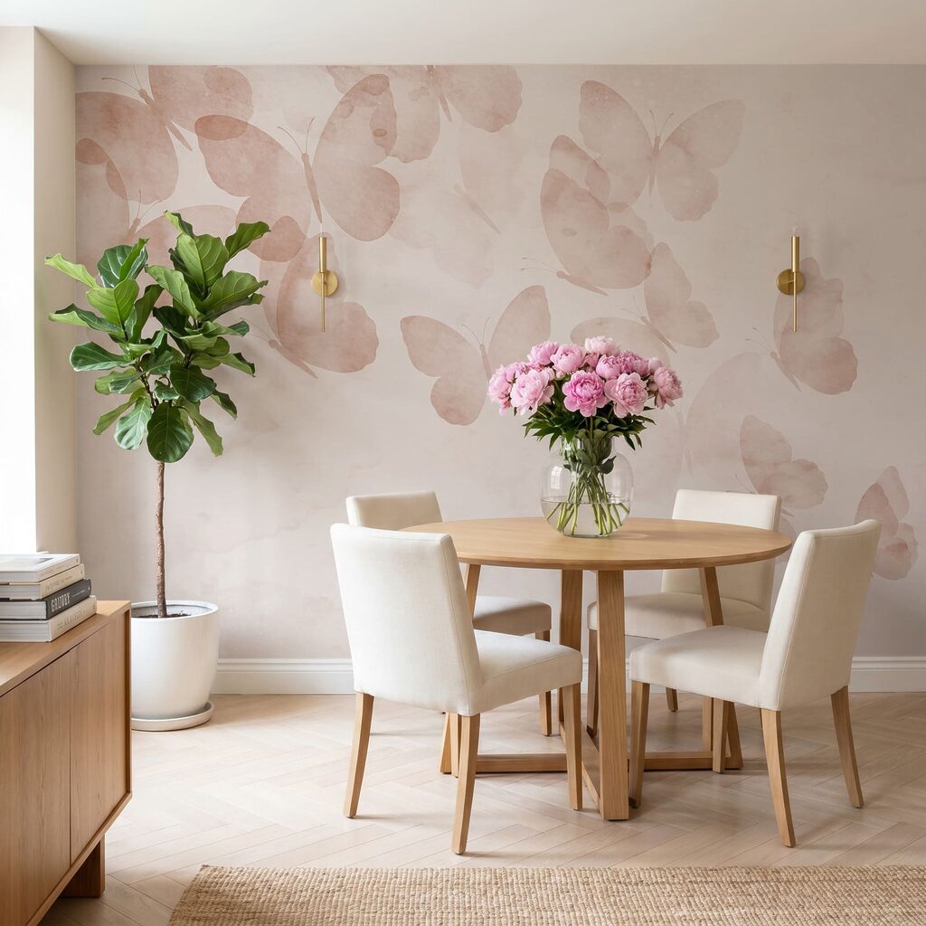 Papillons et nuages peints — intérieur 3