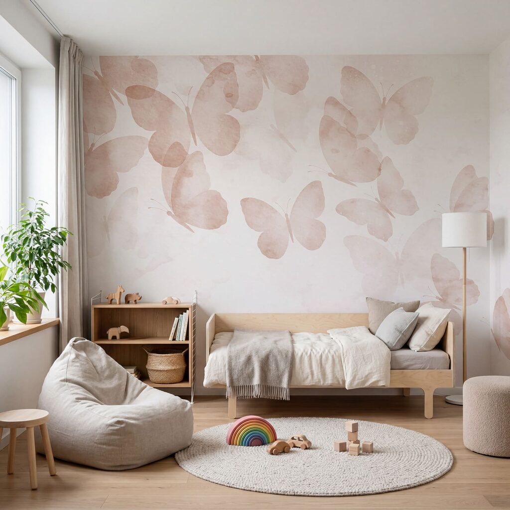 Papillons et nuages peints — intérieur 4