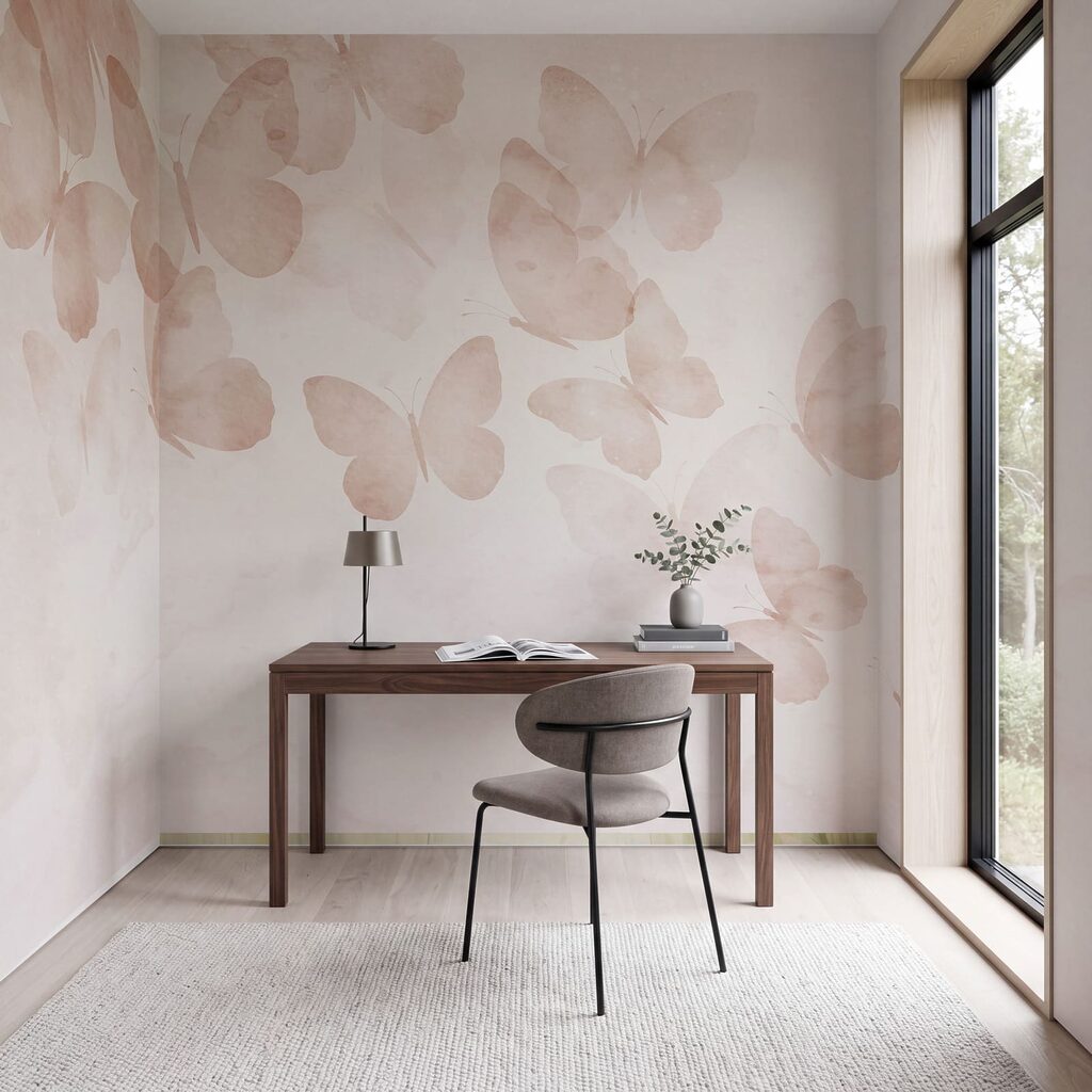 Papillons et nuages peints — intérieur 5