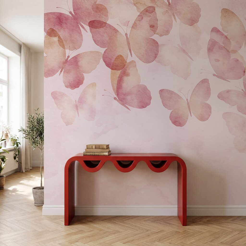Papillons et nuages peints — intérieur 2