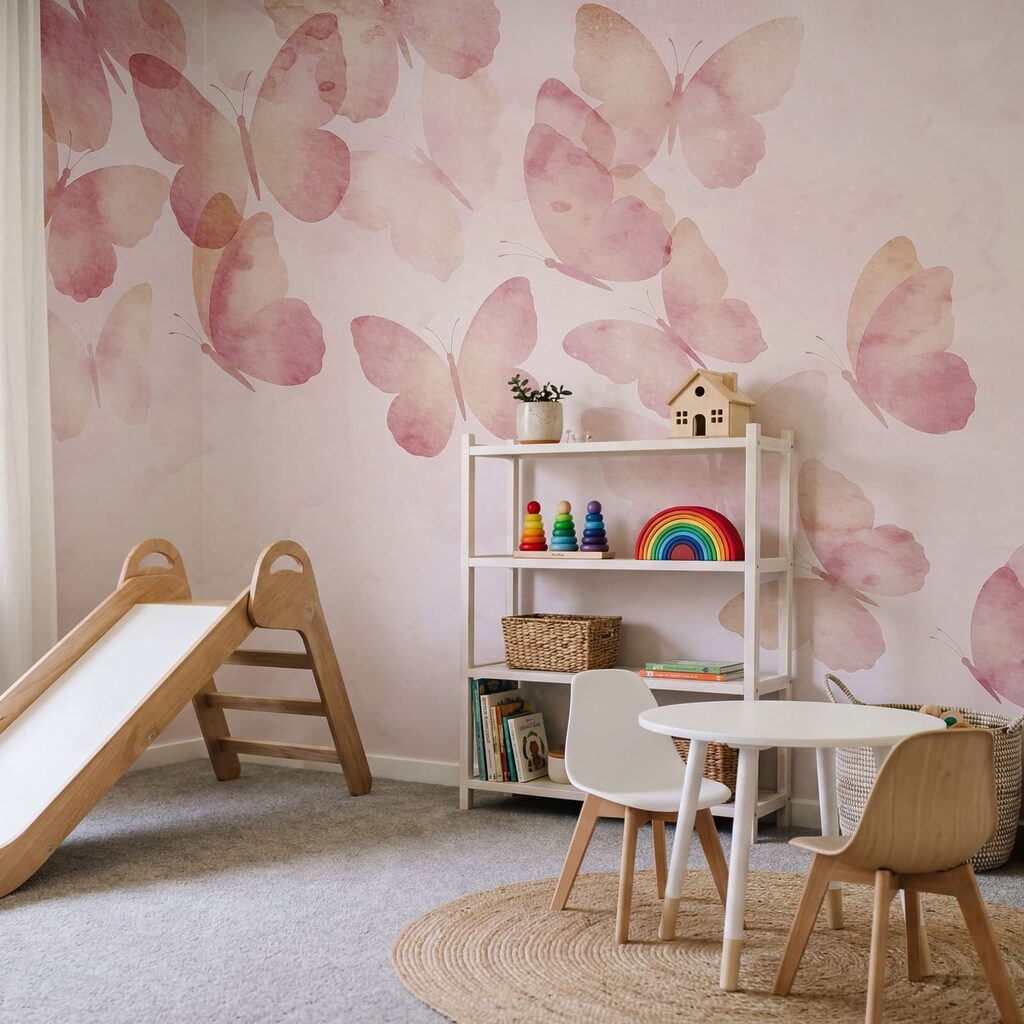 Papillons et nuages peints — intérieur 4