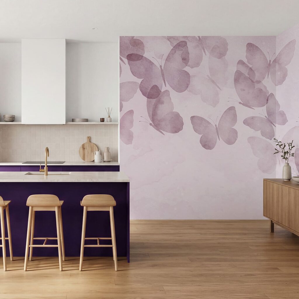 Papillons et nuages peints — intérieur 3