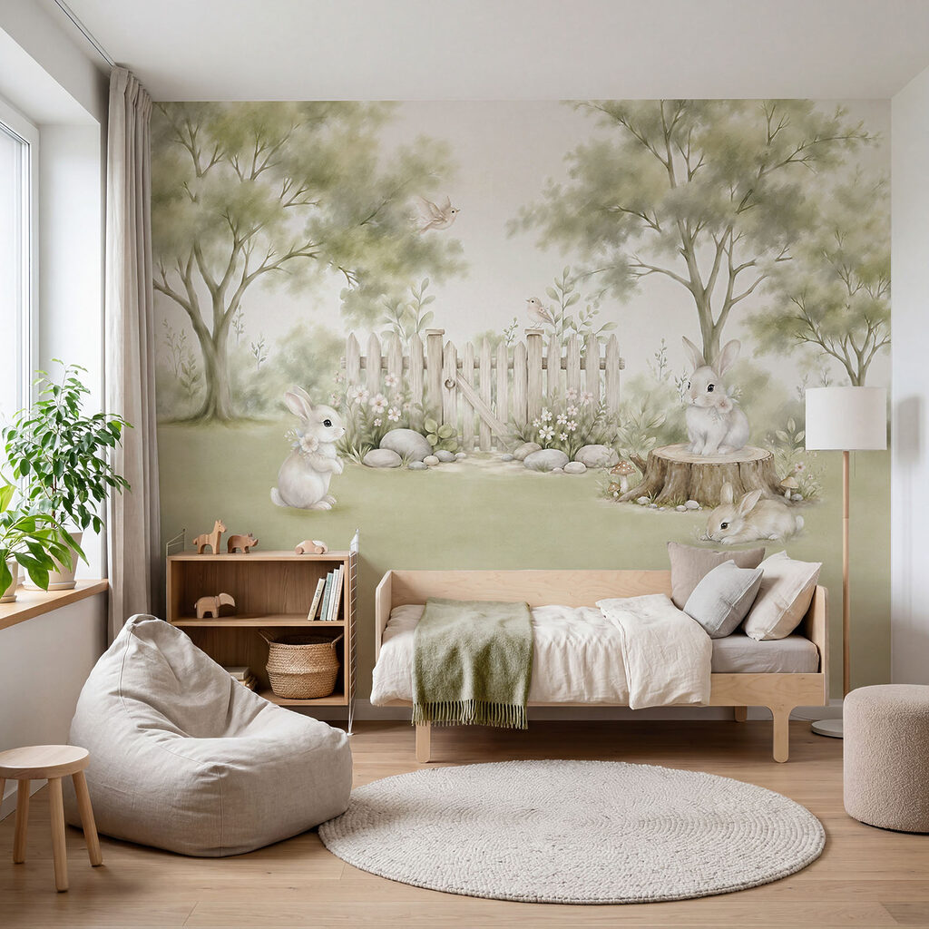 Lapins derrière la barrière — intérieur 1