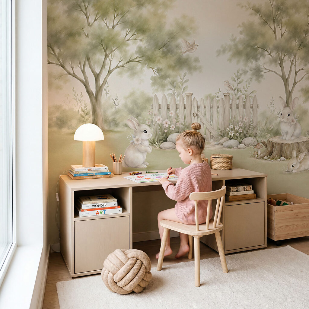 Lapins derrière la barrière — intérieur 3