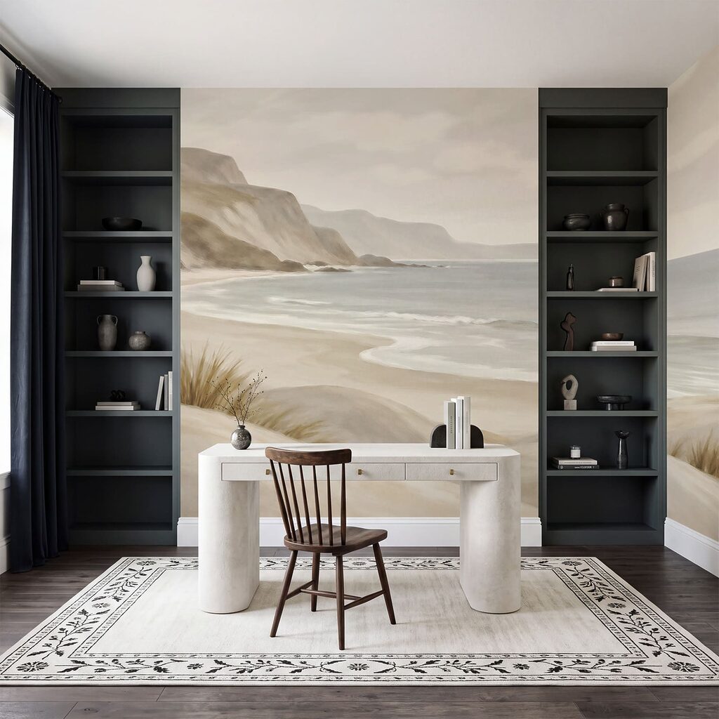Plage et falaises dans un intérieur