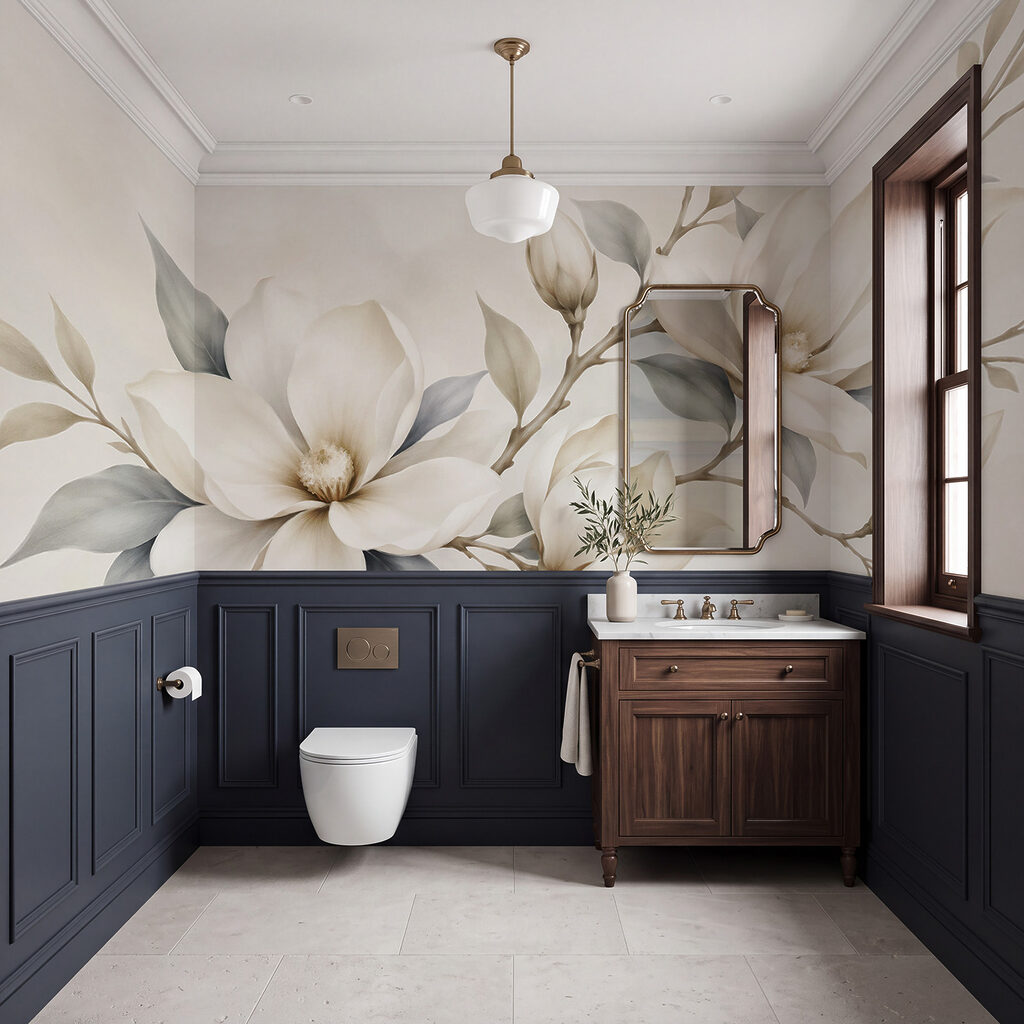 Fleurs blanches sur rameaux — intérieur 4