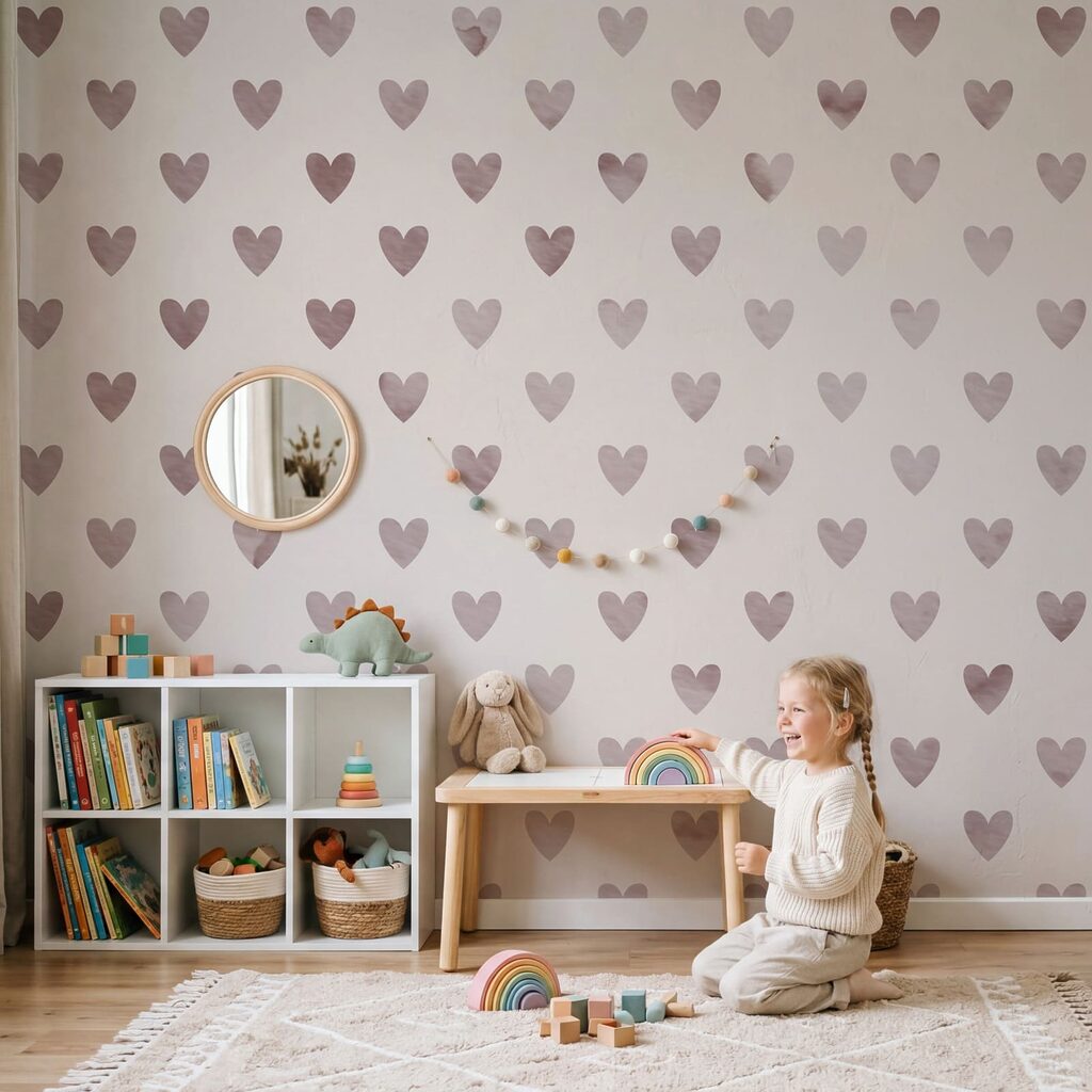 Petits cœurs répétés — intérieur 2
