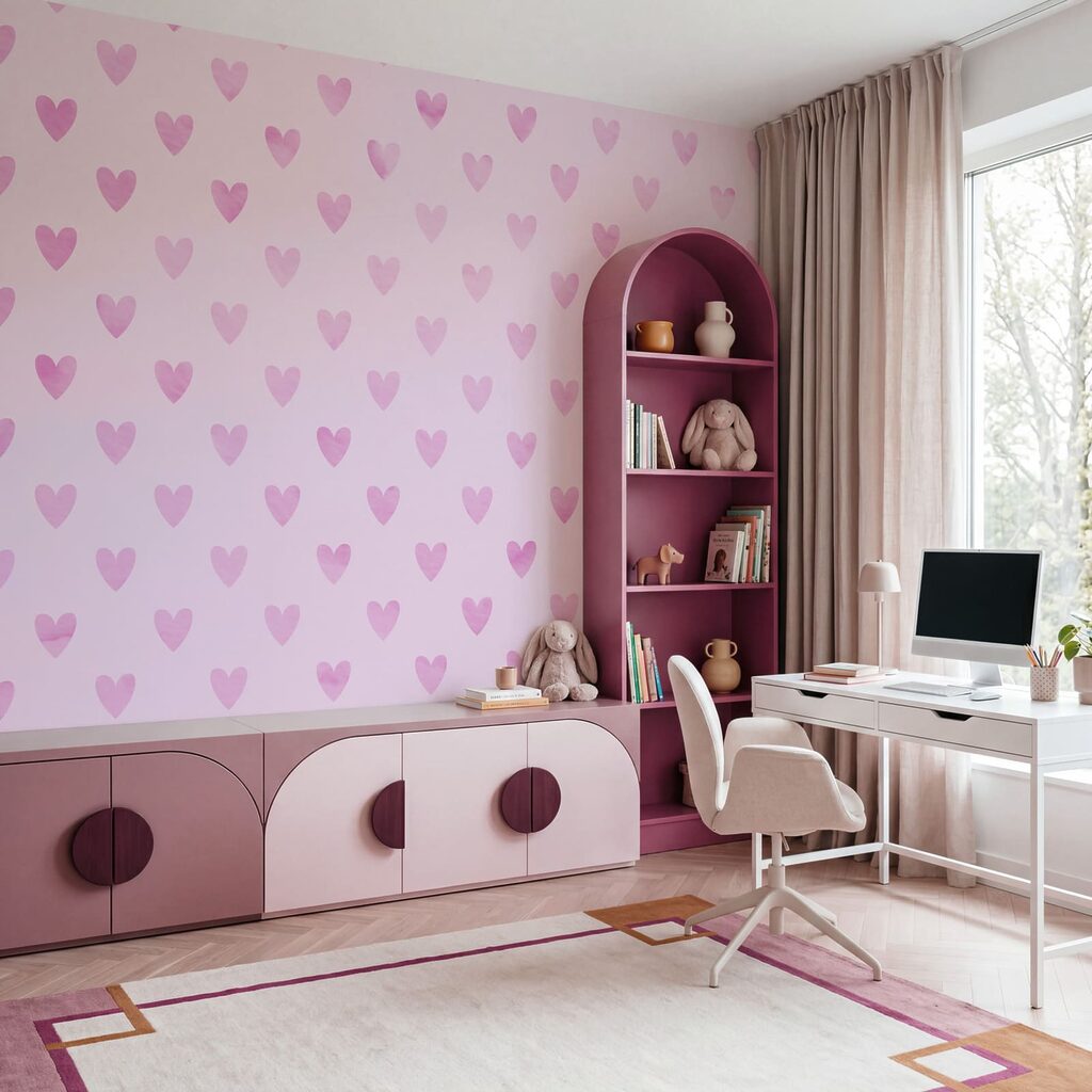 Petits cœurs répétés — intérieur 2