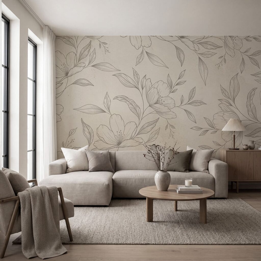 Fleurs finement dessinées — intérieur 1