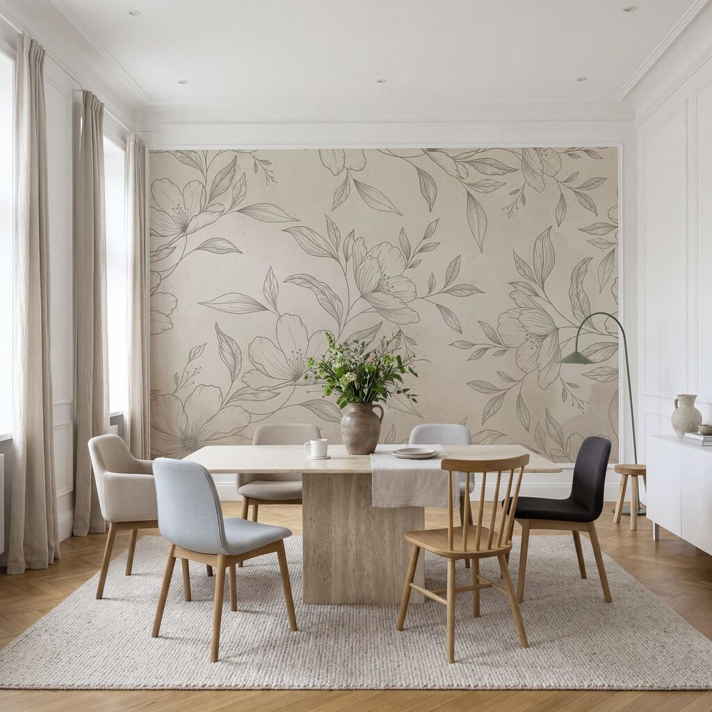 Fleurs finement dessinées — intérieur 4