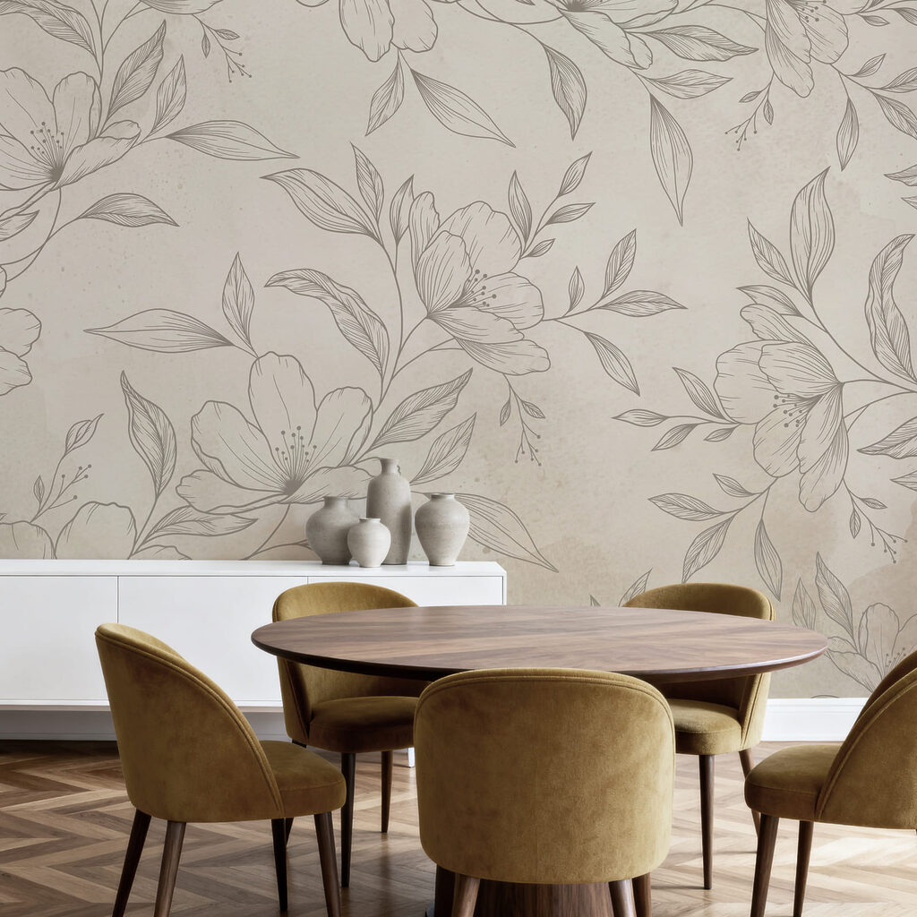 Fleurs finement dessinées — intérieur 5