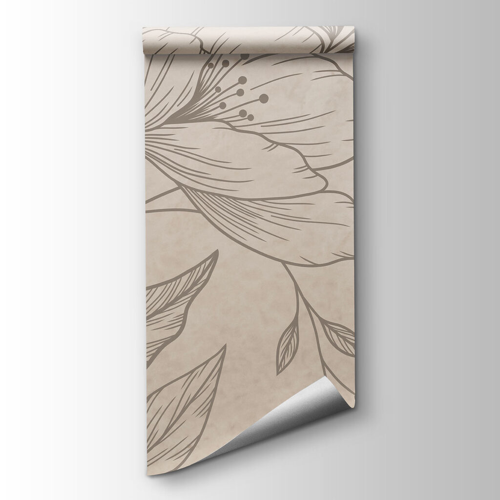 Fleurs finement dessinées — vue du produit