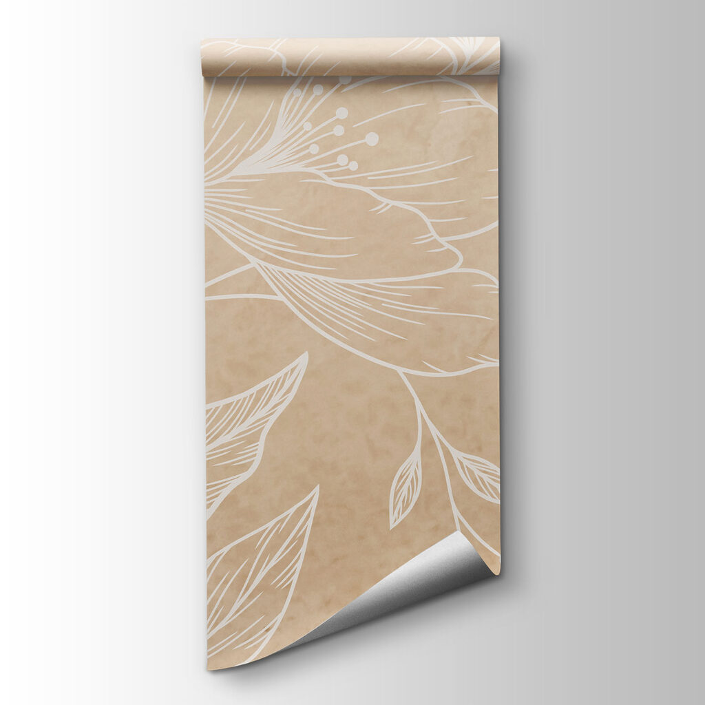 Fleurs finement dessinées — vue du produit