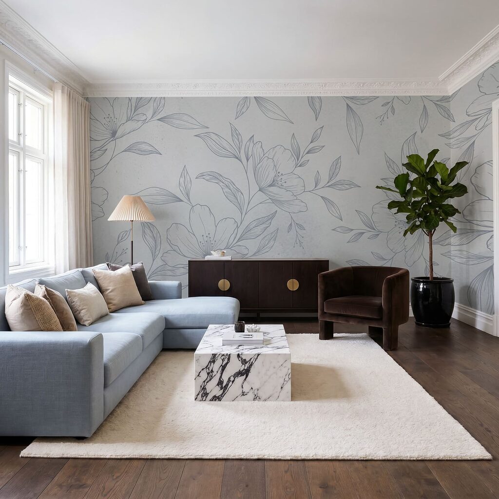 Fleurs finement dessinées — intérieur 2
