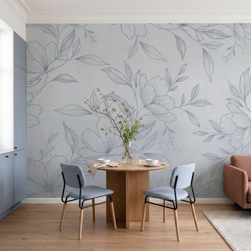 Fleurs finement dessinées — intérieur 3