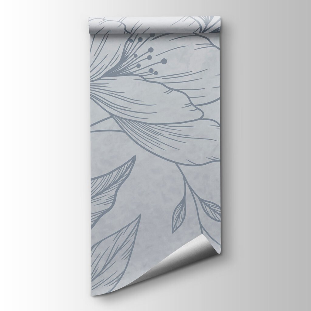 Fleurs finement dessinées — vue du produit