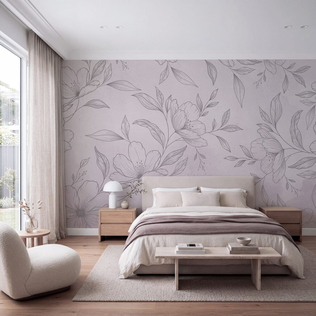 Fleurs finement dessinées — intérieur 1