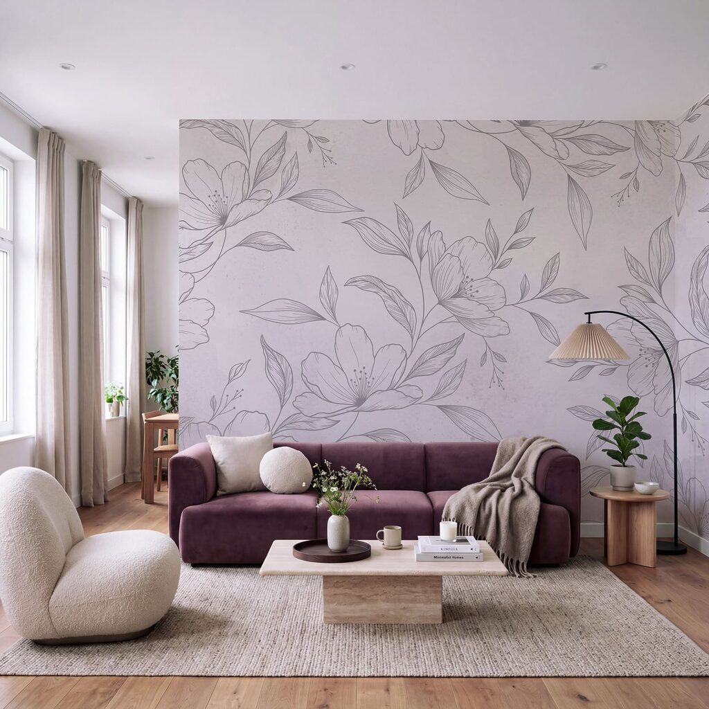 Fleurs finement dessinées — intérieur 2