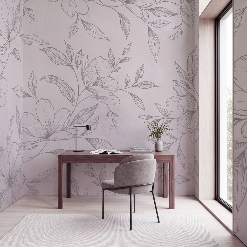Fleurs finement dessinées — intérieur 3