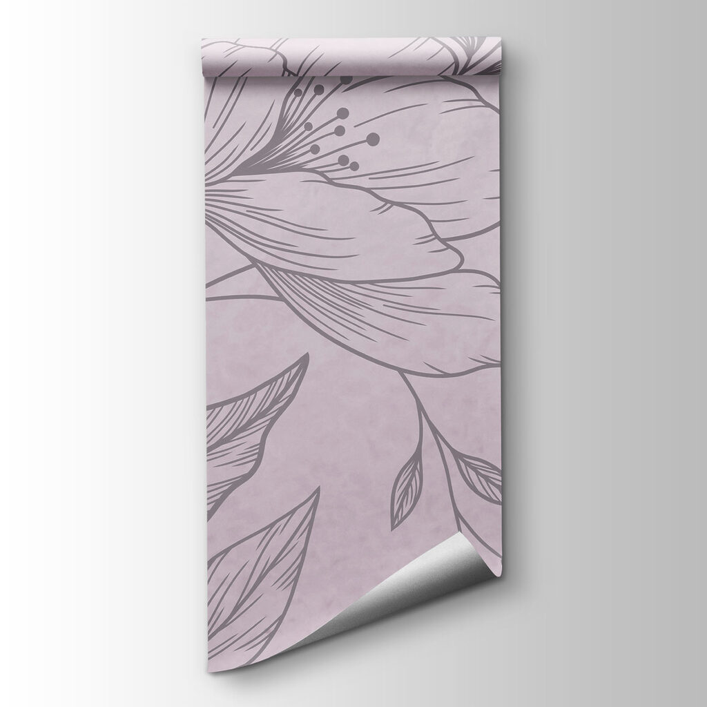 Fleurs finement dessinées — vue du produit