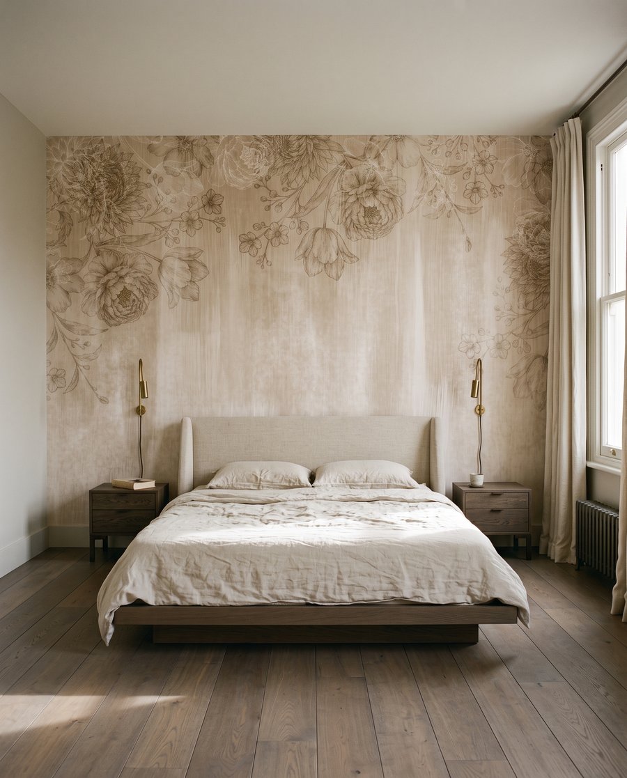 Fleurs sur traînées peintes — intérieur 2
