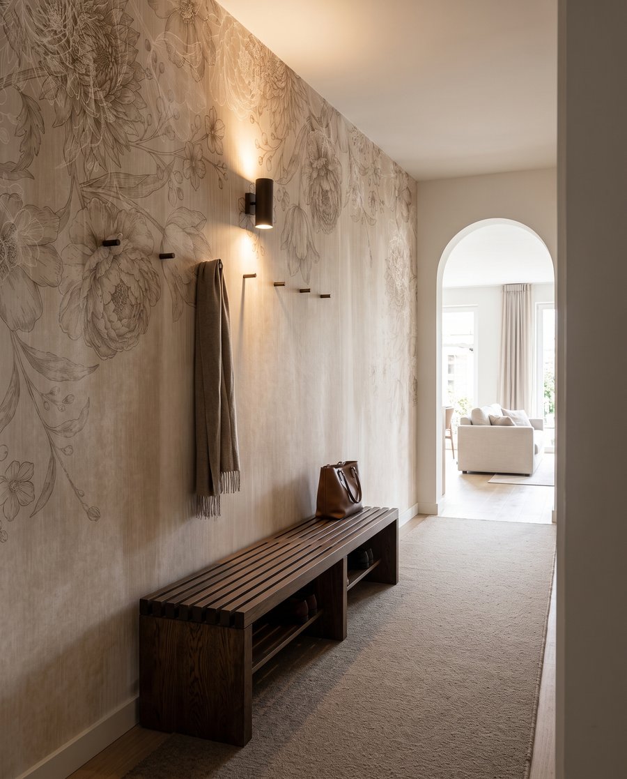 Fleurs sur traînées peintes — intérieur 4