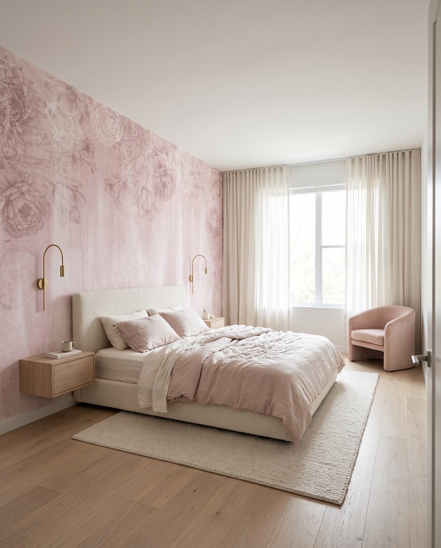 Fleurs sur traînées peintes — intérieur 3