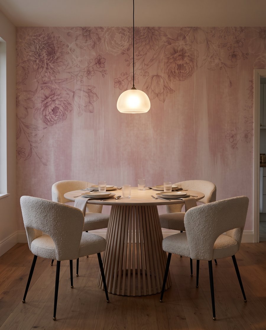 Fleurs sur traînées peintes — intérieur 5