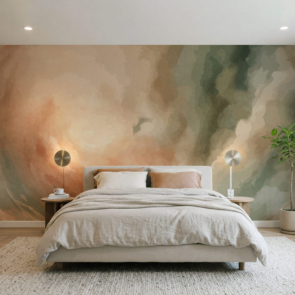 Nuages vers la lumière dans un intérieur