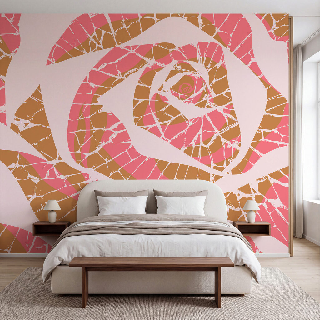 Rose en éclats colorés — intérieur 1