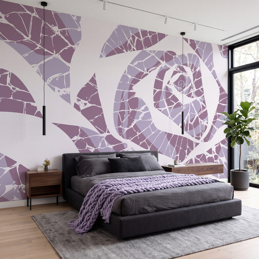 Rose en éclats colorés — intérieur 1