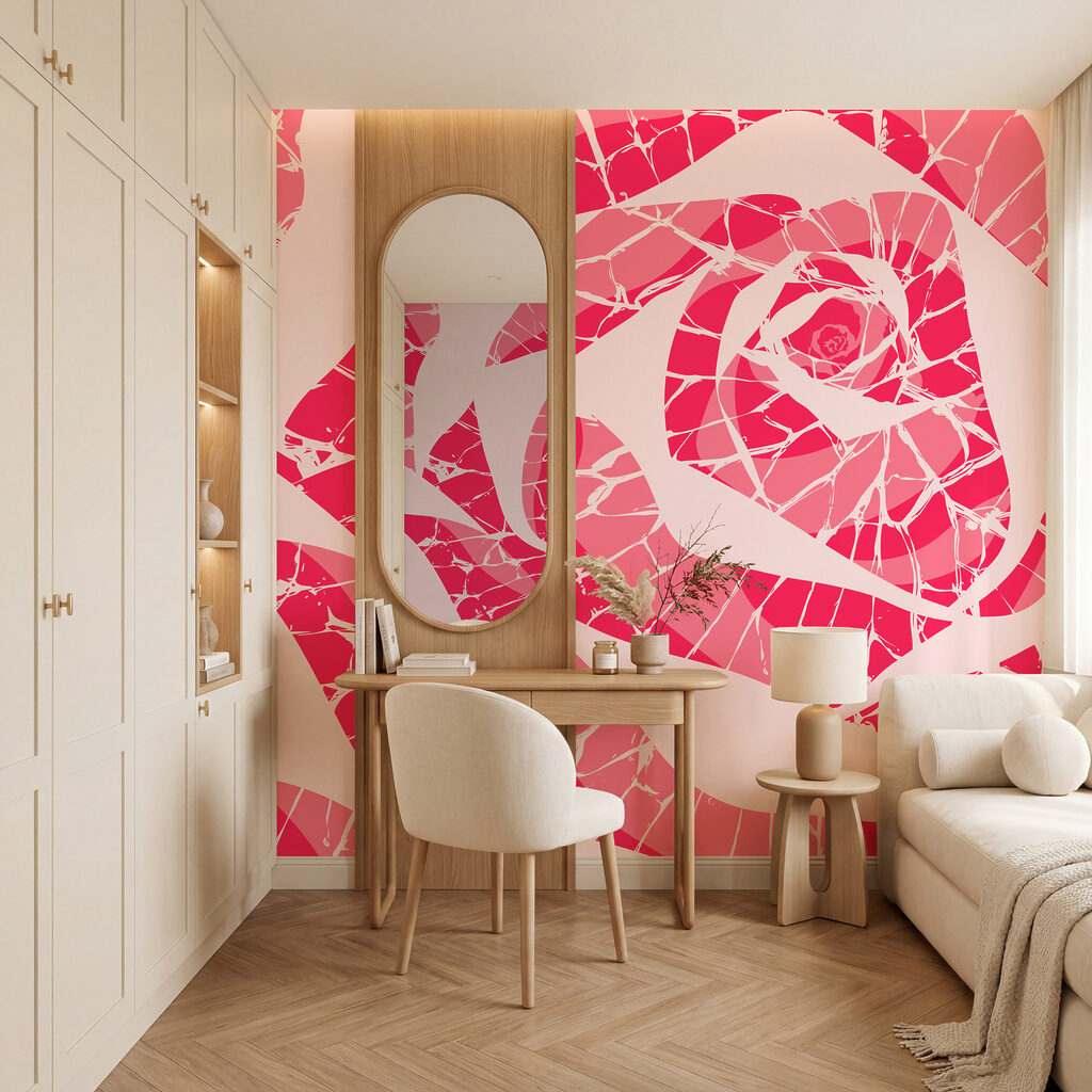 Rose en éclats colorés — intérieur 2