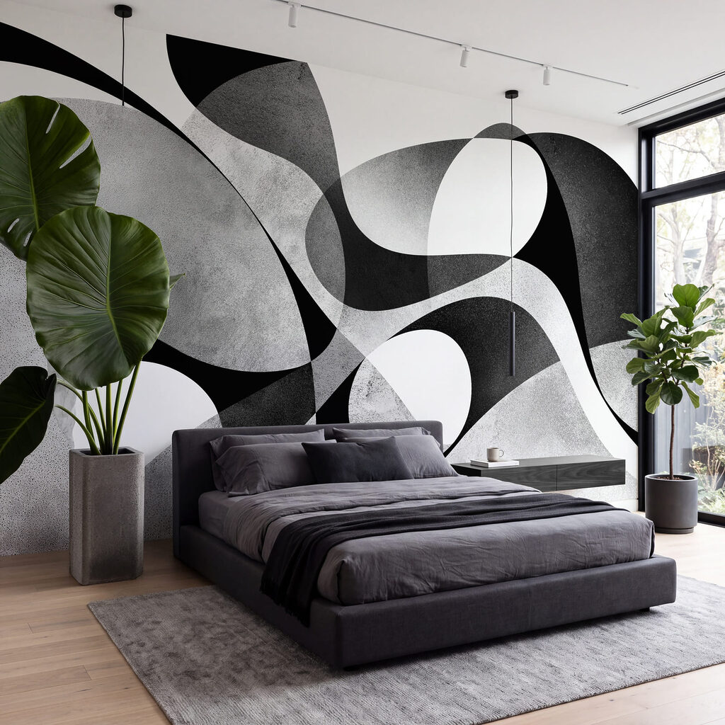 Formes qui s’entremêlent dans un intérieur