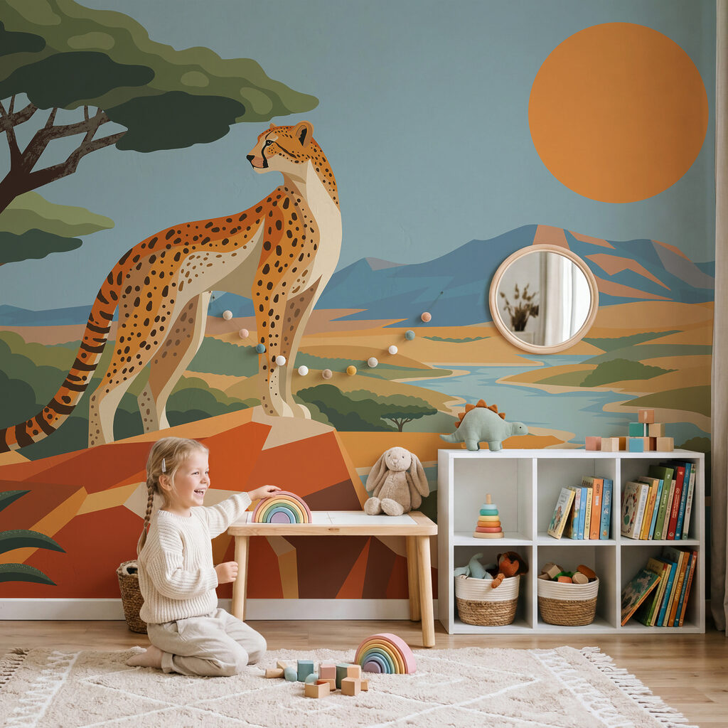 Gardien de la savane dans un intérieur