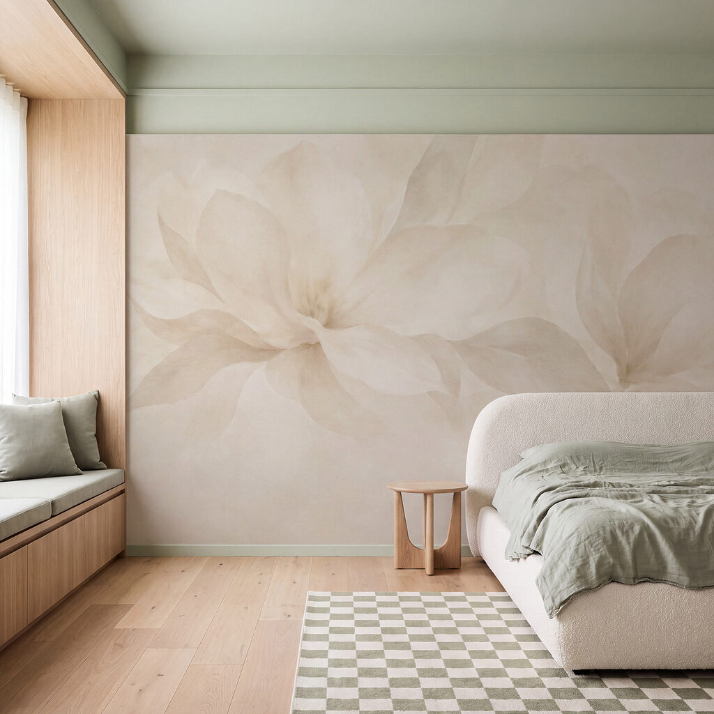 Pétales tout en douceur dans un intérieur