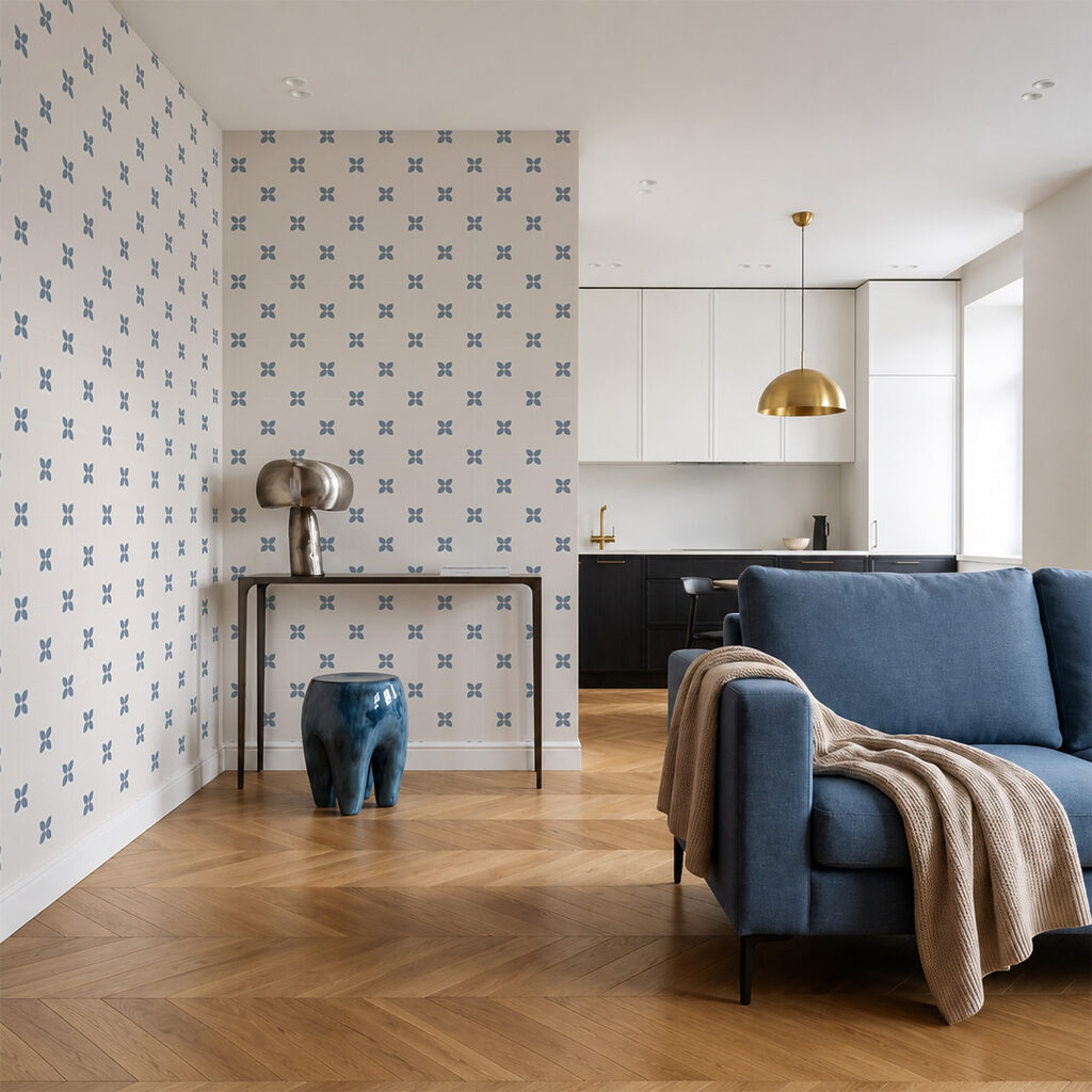 Petites croix en rythme dans un intérieur