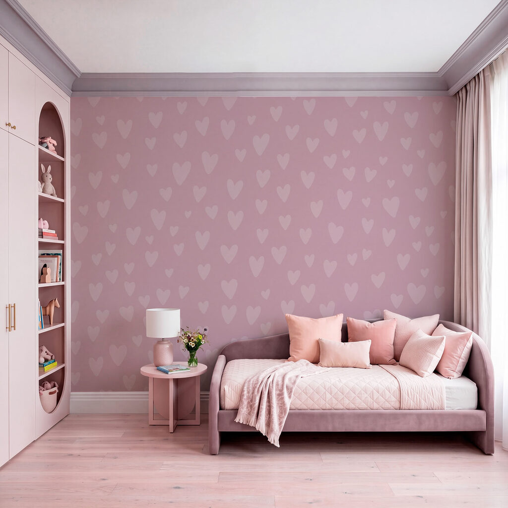 Petits cœurs en douceur dans un intérieur