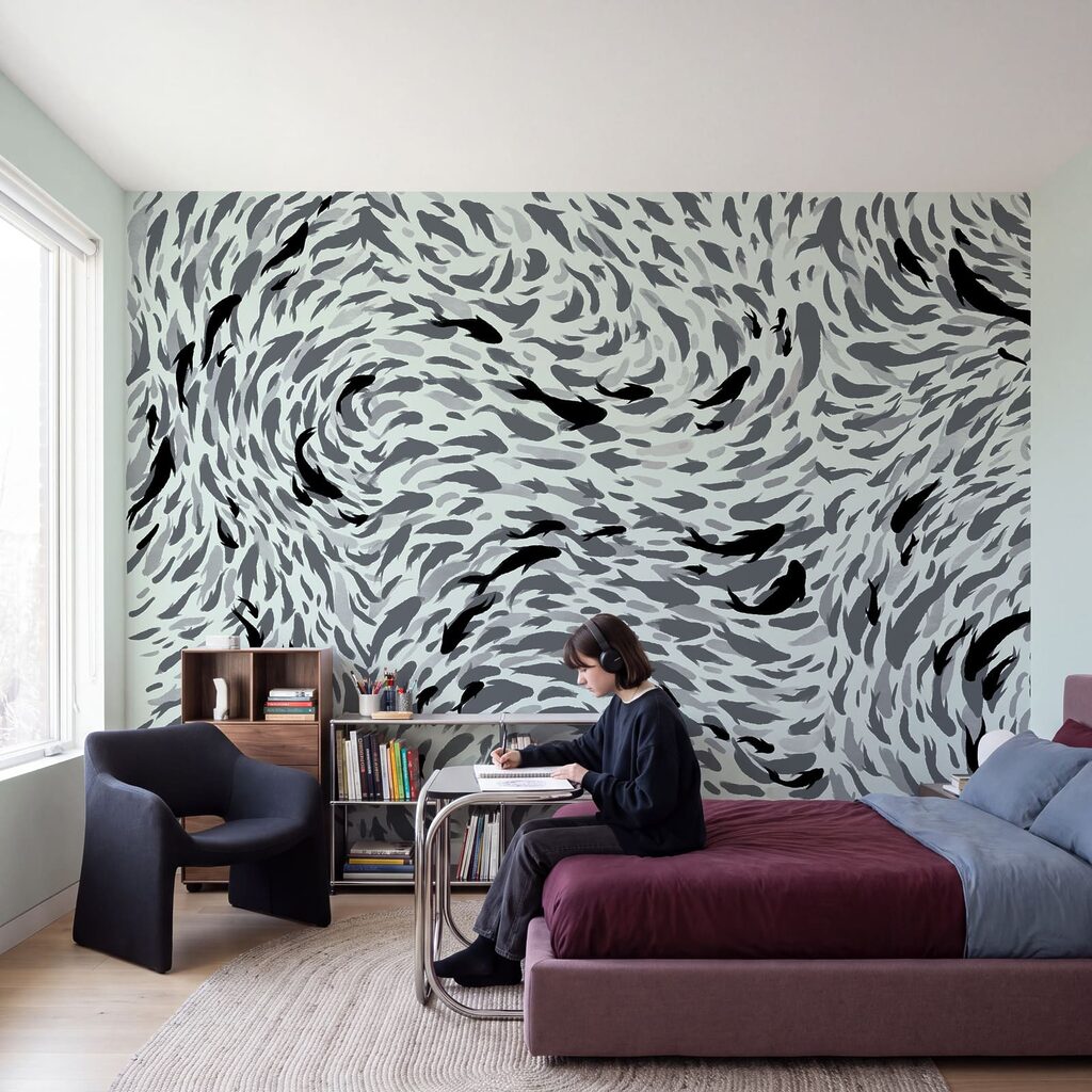 Bancs de poissons ondulants — intérieur 2