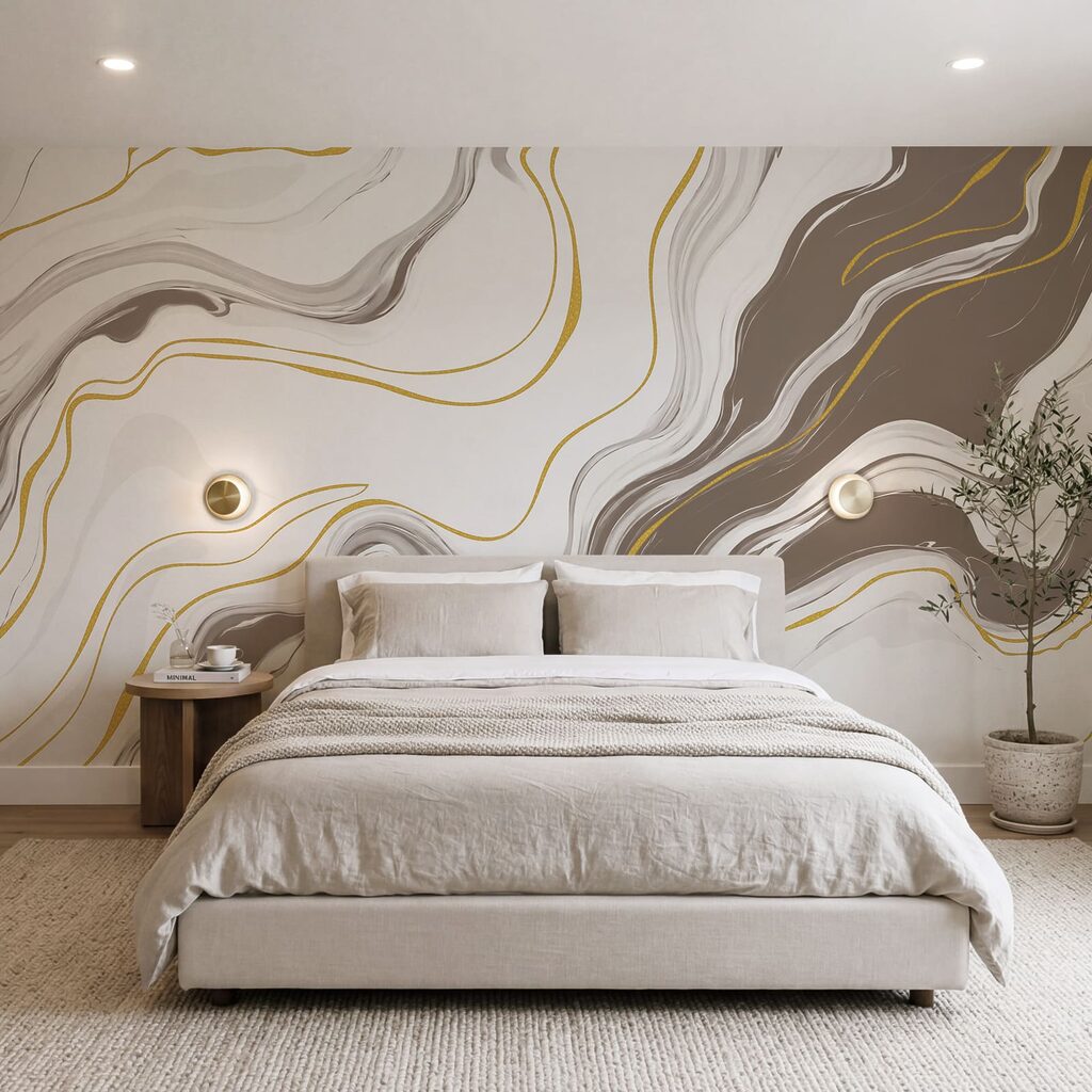 Veines et lignes dorées — intérieur 1