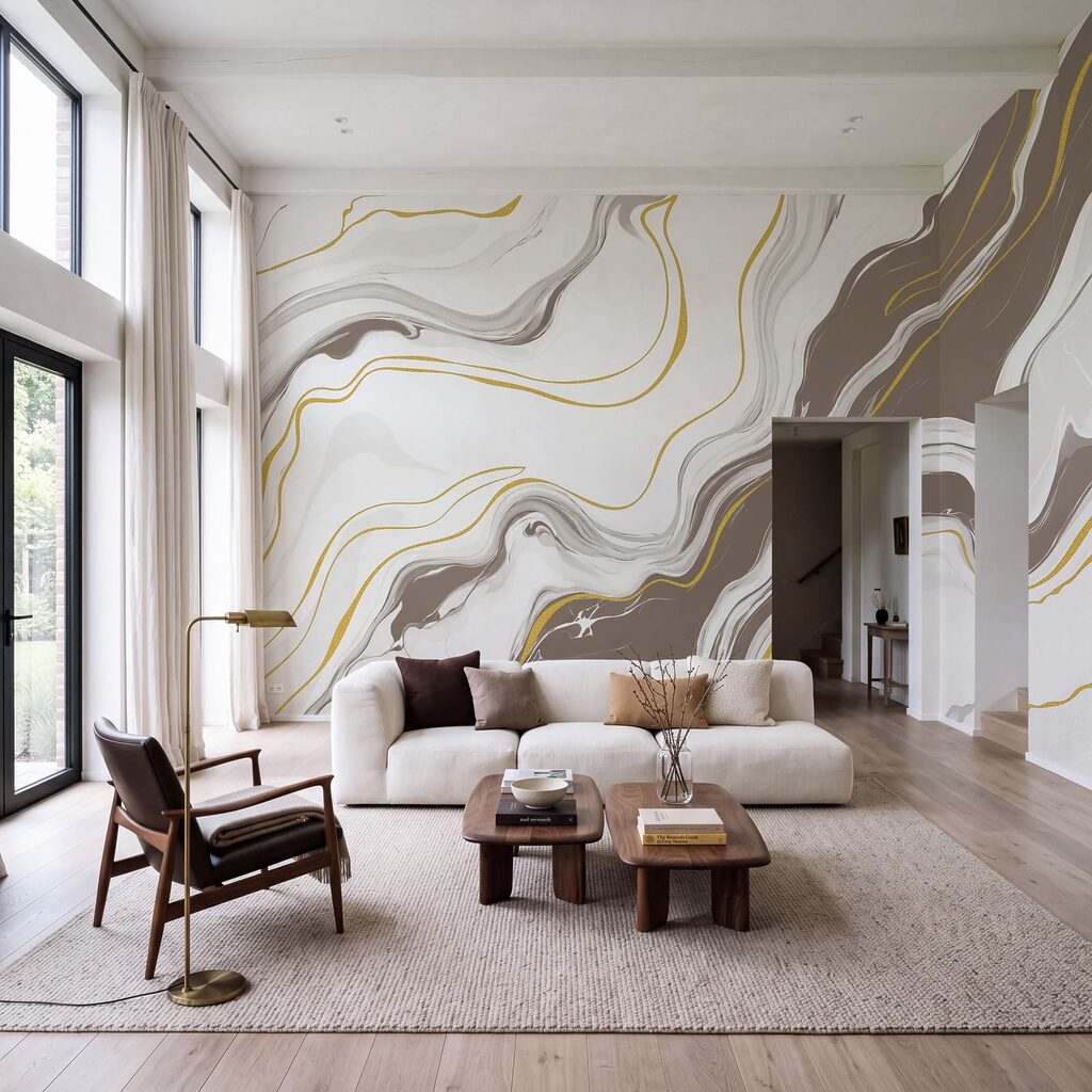 Veines et lignes dorées — intérieur 2