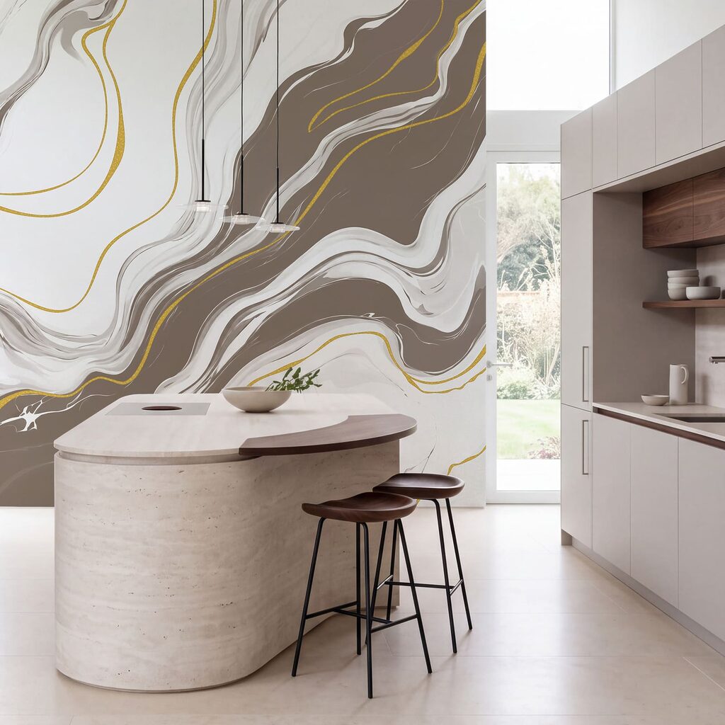 Veines et lignes dorées — intérieur 3