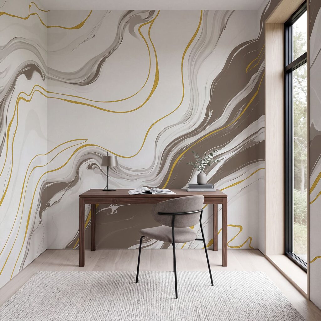 Veines et lignes dorées — intérieur 5