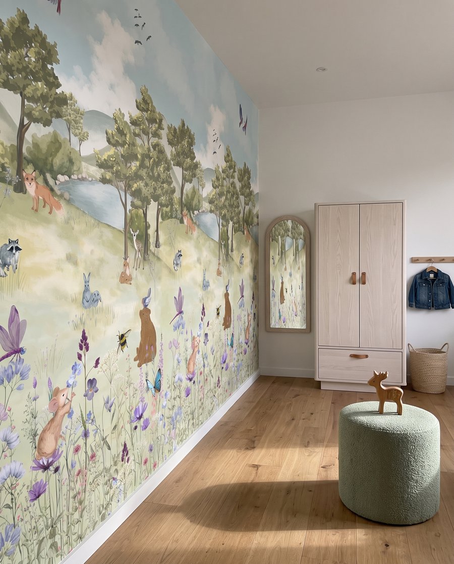 Amis de la forêt parmi les fleurs — intérieur 6
