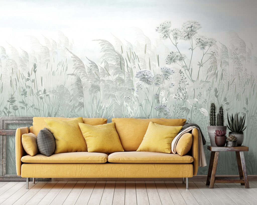 Prairie fleurie et lumineuse — intérieur 1