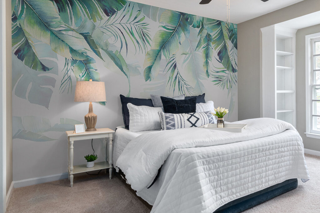 Rideau de feuilles vertes — intérieur 11