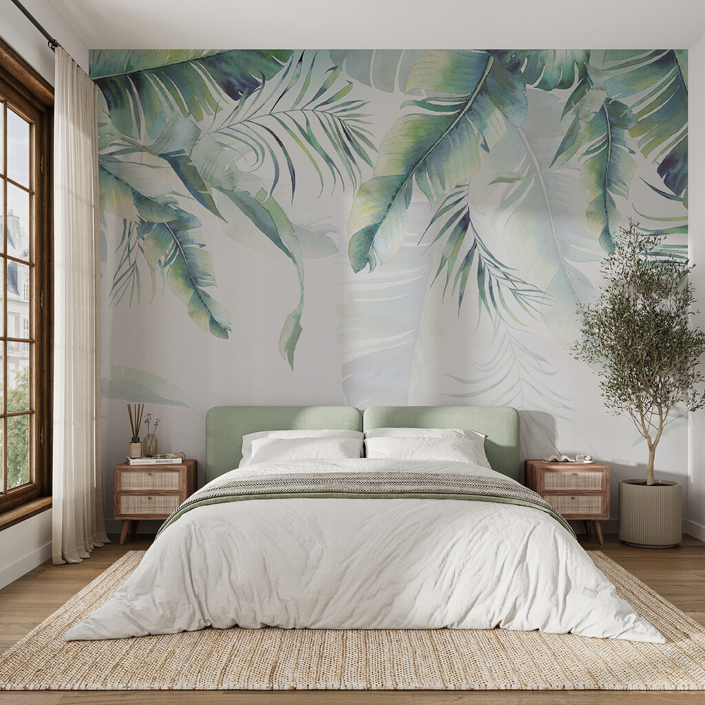 Rideau de feuilles vertes — intérieur 12