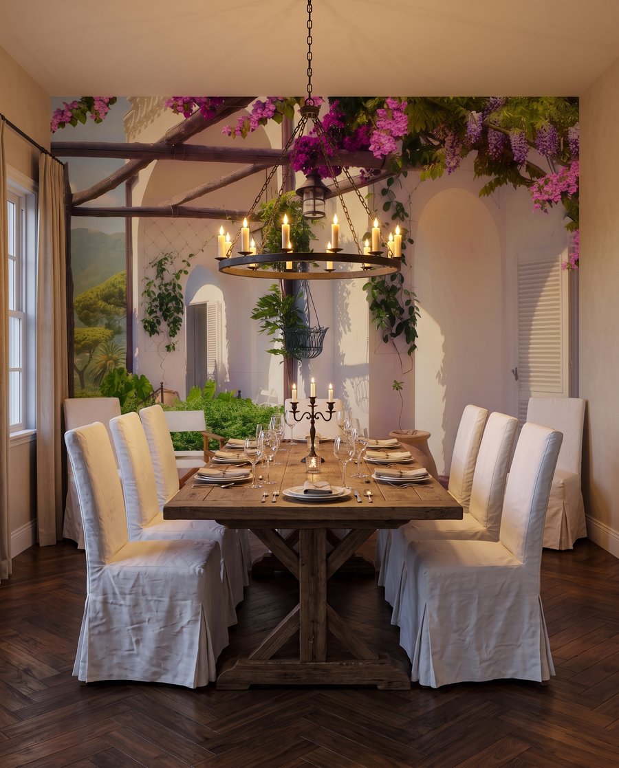Sous la pergola fleurie — intérieur 5